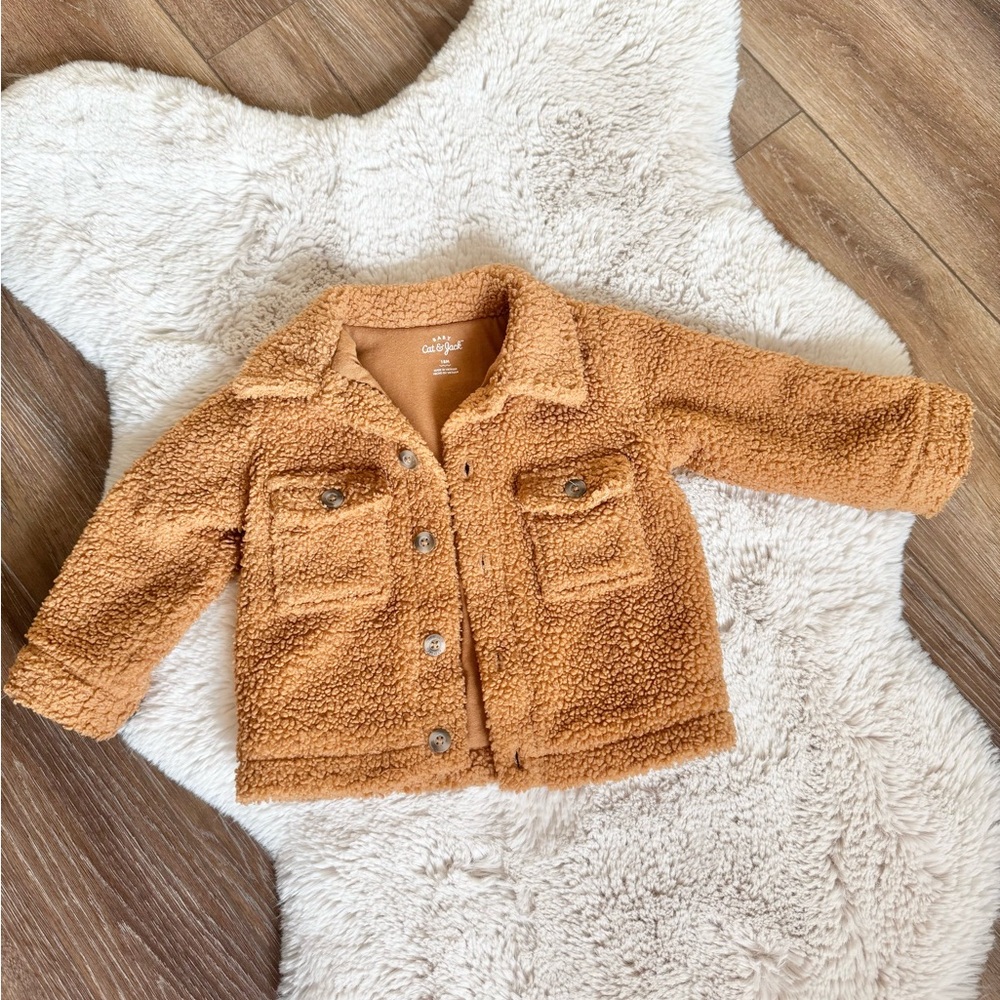 Cute Cat & Jack Sherpa Jacket 18 months